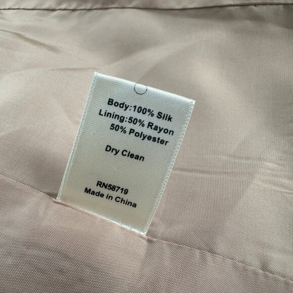 Truth And Pride Speckled 100% Silk Blazer Jacket Lightweight Fully Lined Size M - Picture 11 of 11